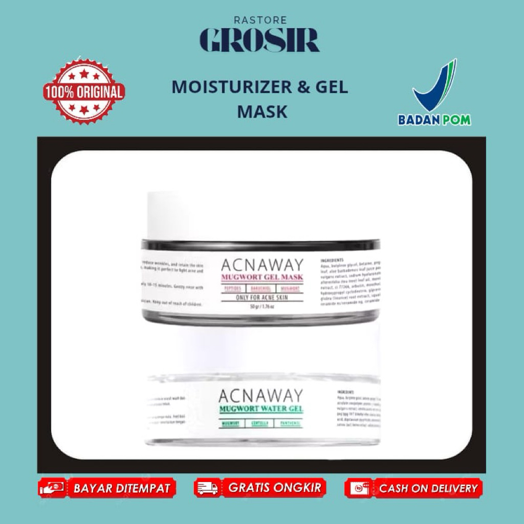 Acnaway Mugwort Gel Mask + Mugwort Gel Moisturizer
