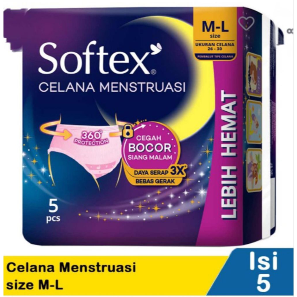Softek Celana Menstruasi size M-L isi 5 pcs