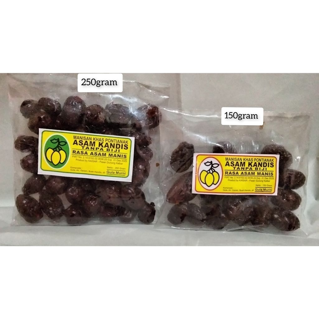 Manisan Khas Pontianak Asam Kandis Tanpa Biji Rasa Asam Manis / Seng Ci / Son Ci / Manisan Buah Asam