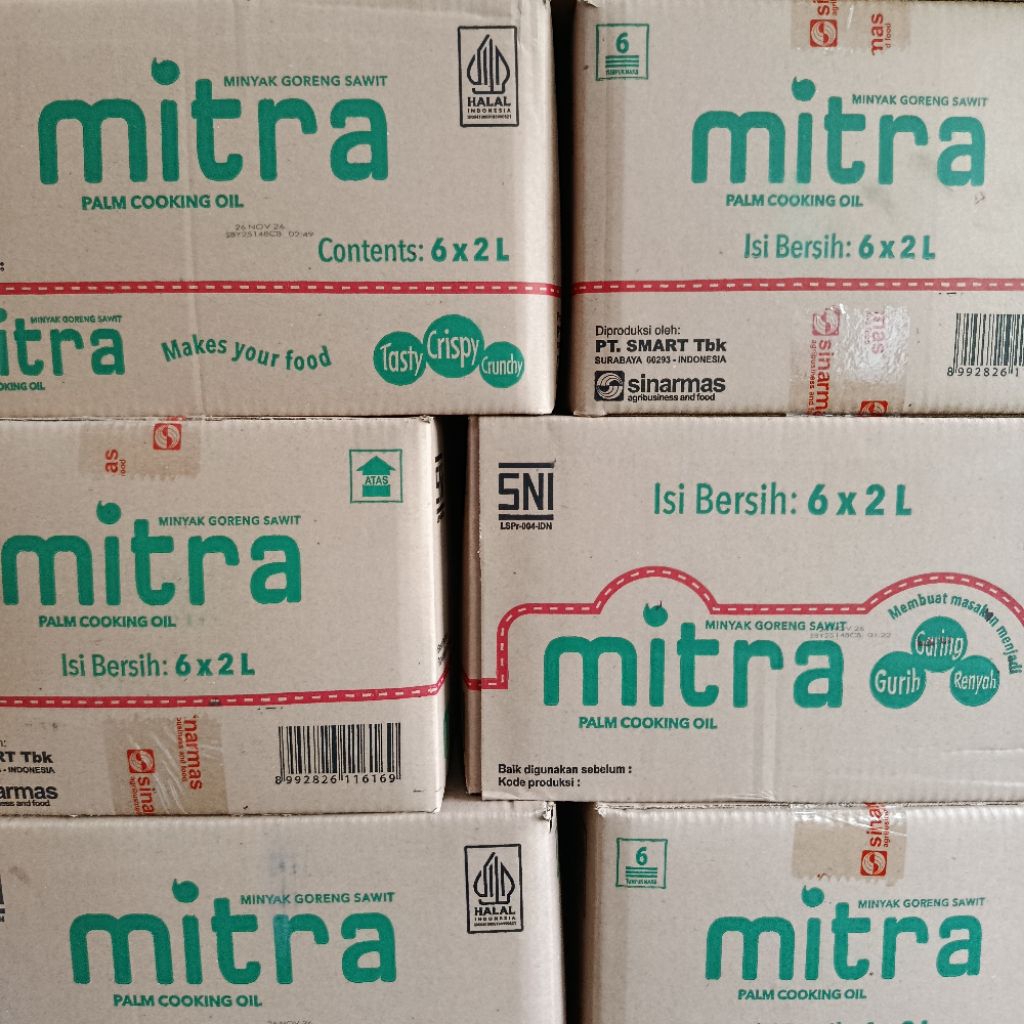 

1 Dus Minyak Goreng Mitra 2lt (isi 6)