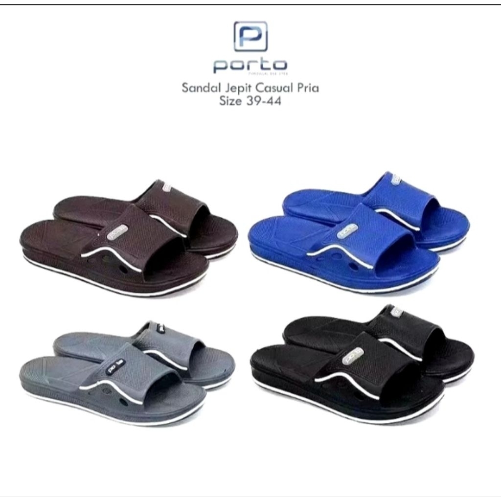 PORTO 1002 M//SANDAL SLIP ON PRIA PORTO/SANDAL SLOP PRIA DEWASA