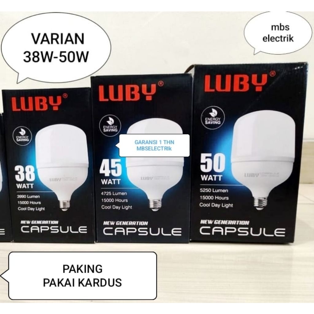 BOHLAM LED / LAMPU LED LUBY CAPSULE 38W 45W 50W