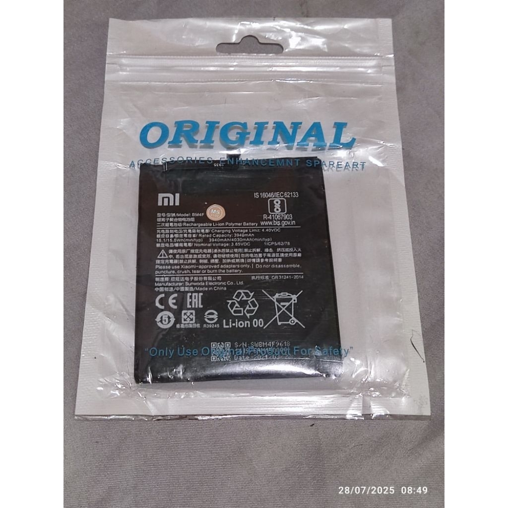 Baterai Batre Xiaomi Mi A3 BM4F BM 4F