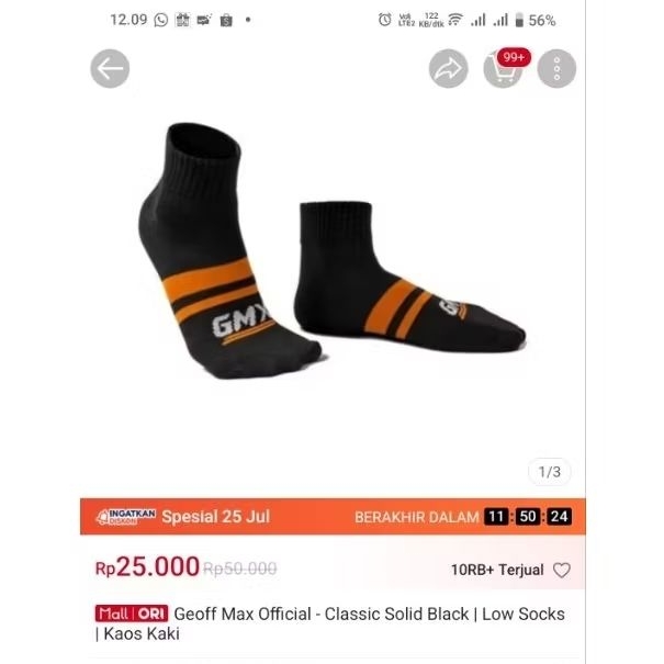 Kaos Kaki Original GeoffMax