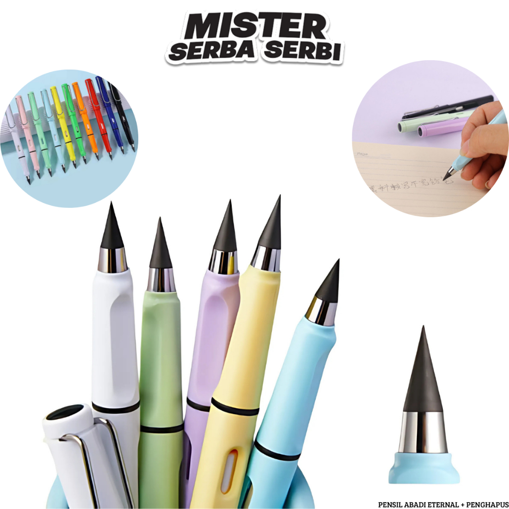 

MSS PENSIL ABADI ETERNAL + PENGHAPUS H566 PENSIL TANPA BATAS / PENSIL ETERNAL PLUS ERASER / PENSIL TIDAK BISA HABIS