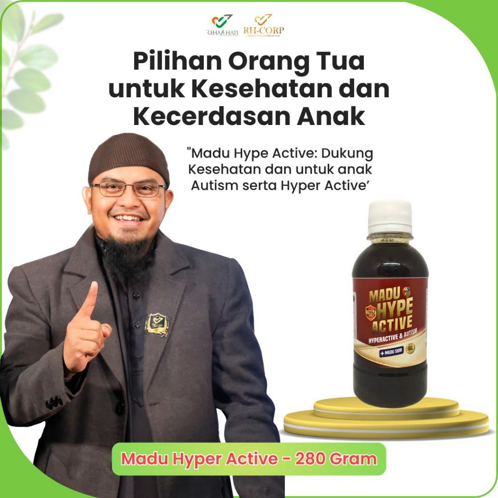 

Madu Hype Active – Madu Herbal untuk Anak Aktif & Berkebutuhan Khusus (280gr)