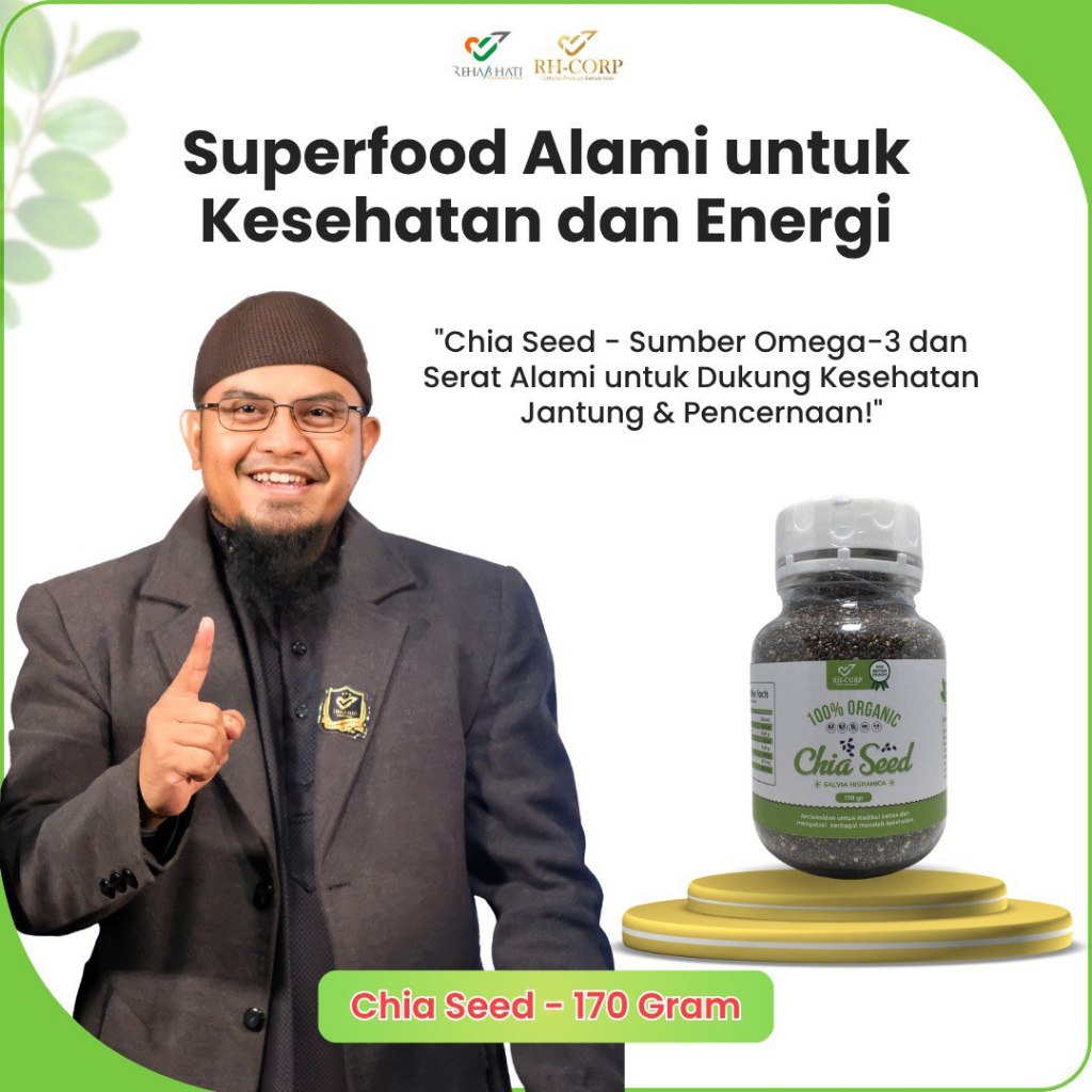 

Chia Seed Premium – Superfood Kaya Nutrisi untuk Kesehatan Optimal 170 Gram