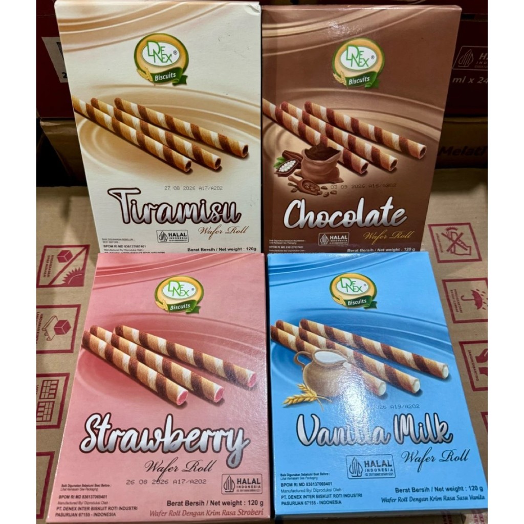 Kugi Wafer stik 100gr / Denex wafer roll 120gr ECCER per pcs