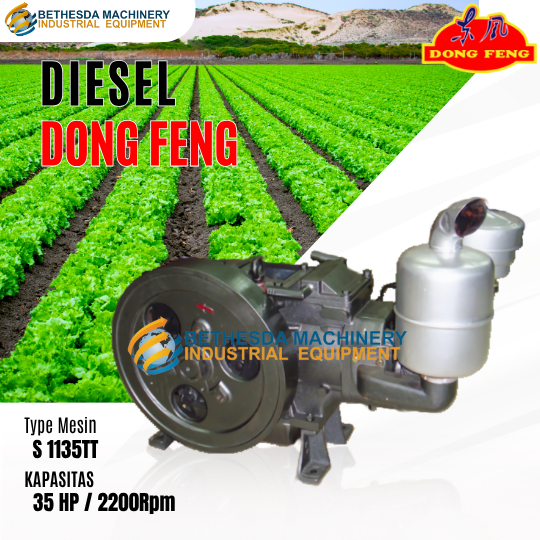Mesin Dongfeng 35 PK S1135TT - Diesel Solar Dong Feng 35 HP S 1135 TT