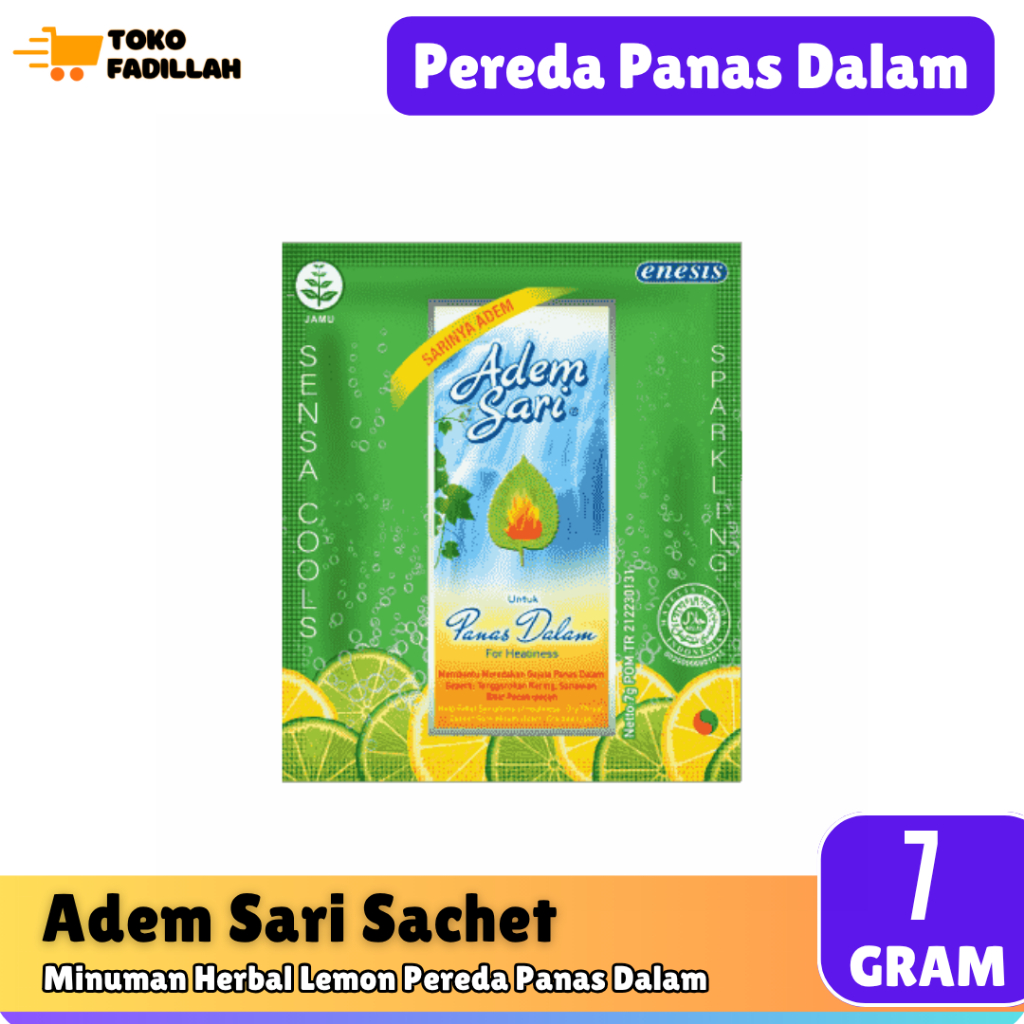 

Adem Sari Sachet 7 gr - Minuman Pereda Panas Dalam