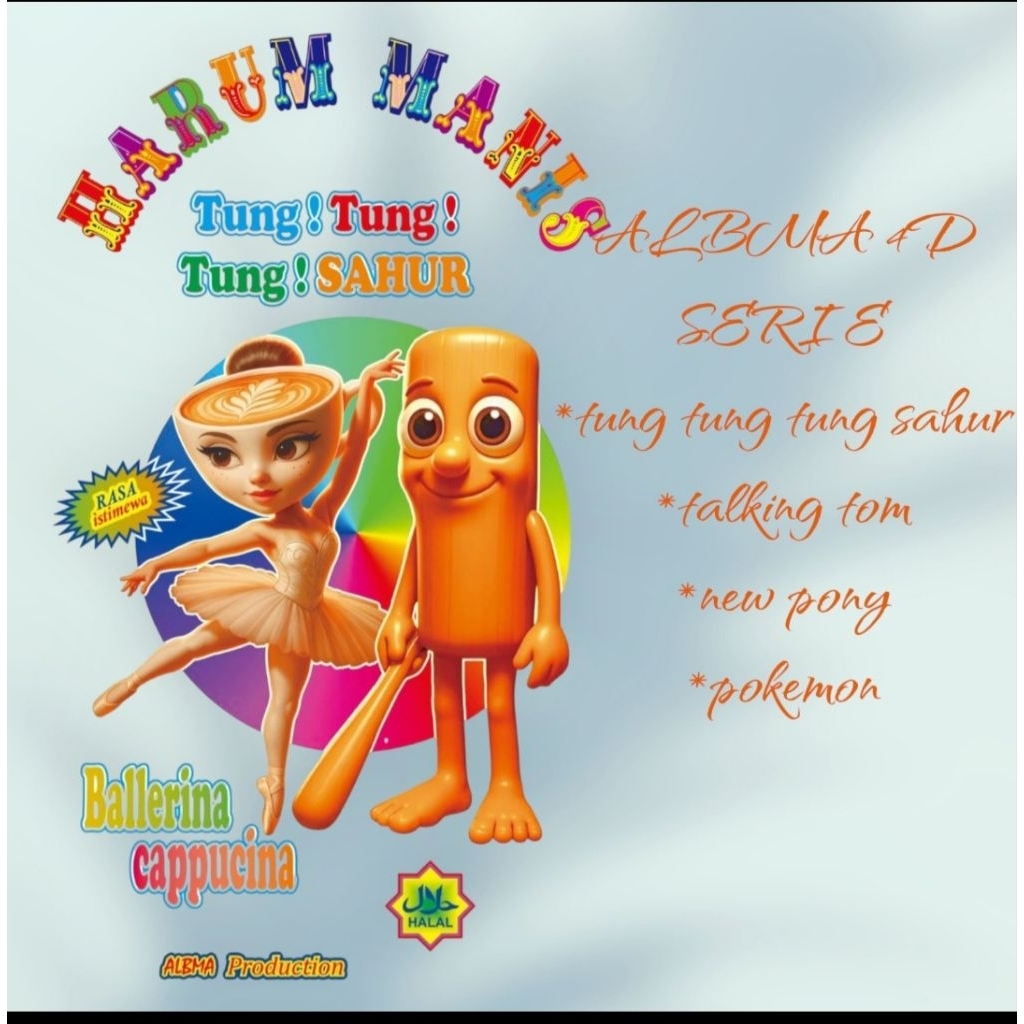 

NEW plastik harumanis seri E 4D tung,tung,tung sahur