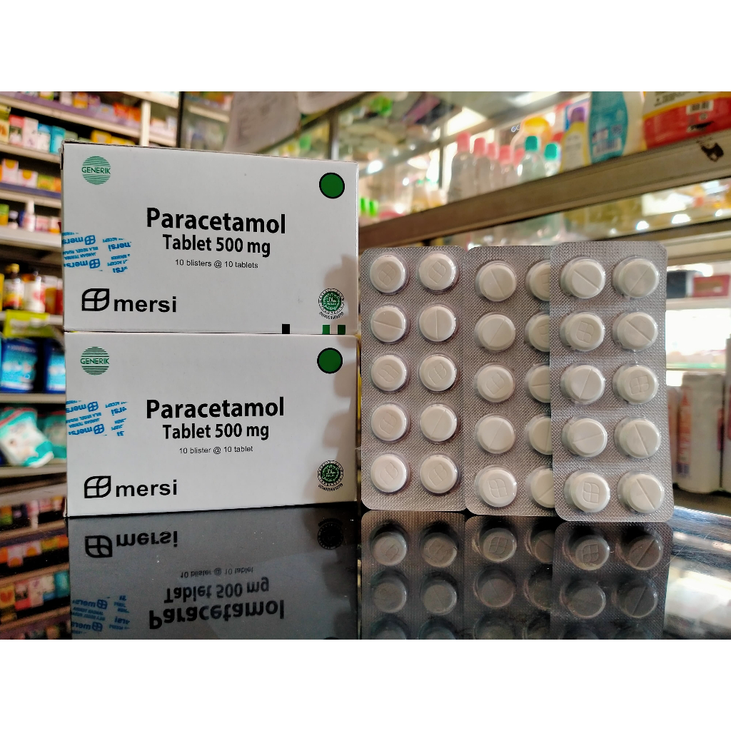 PARACETAMOL MERSI 500 MG 1 STRIP@10 TABLET