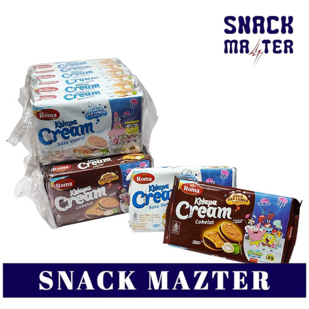 

Roma Kelapa Cream Pack BAG- Netto 174 gr x 7 pack