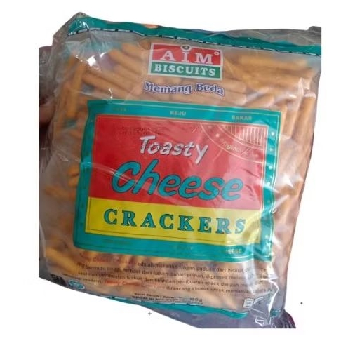 

Camilan snack AIM biskuit toasty cheese crackers 80gr dan 180gr