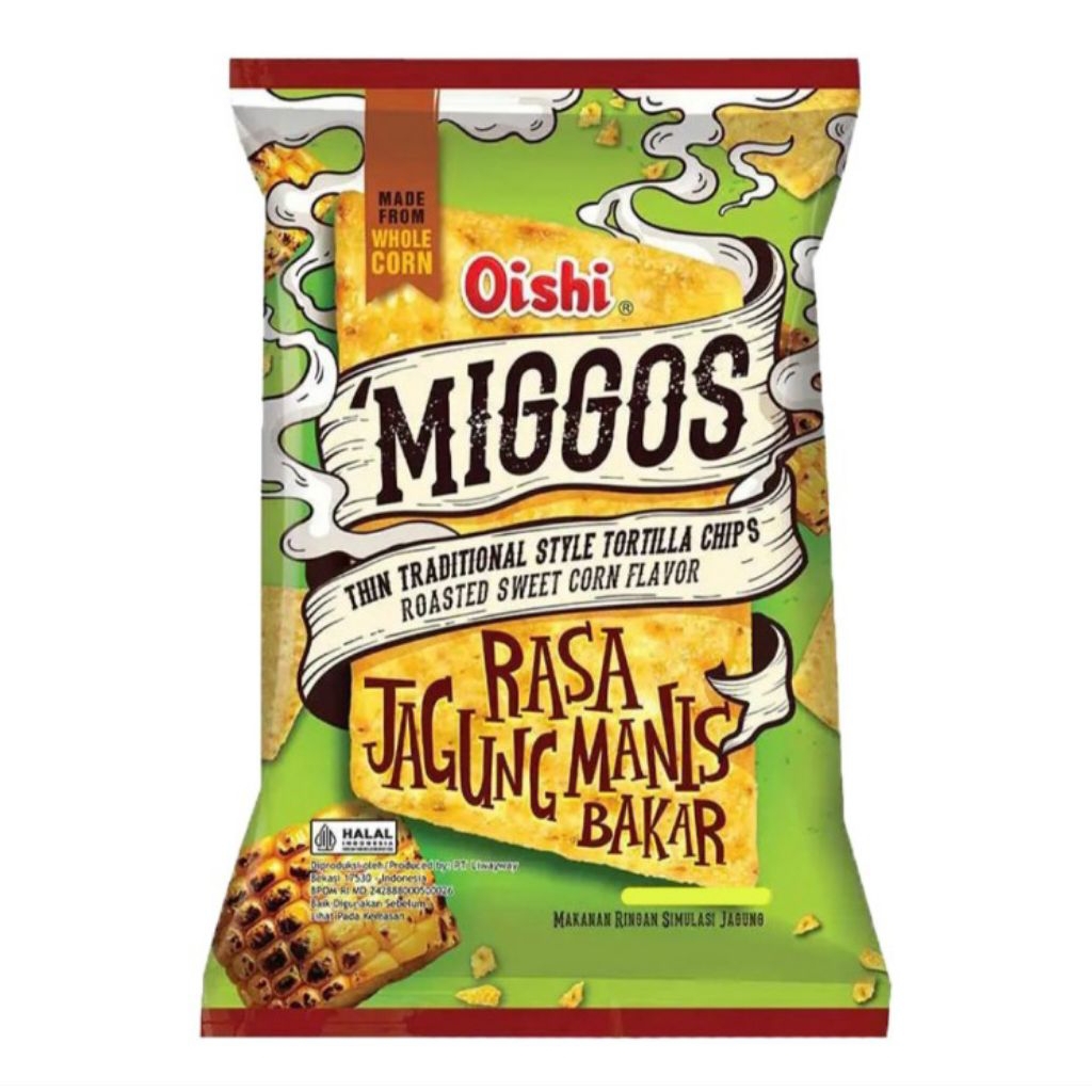 

Oishi Miggos Snack Rasa Jagung Manis Bakar 140 g