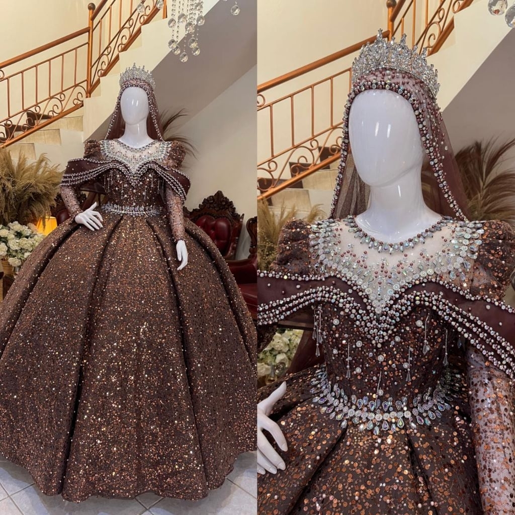 Gaun pengantin | Gaun pengantin premium | Gaun pengantin terbaru | Gaun pengantin mewah elegan