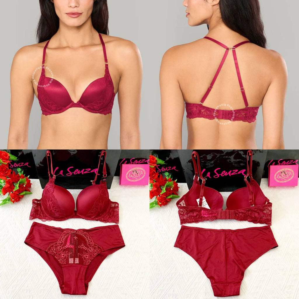 La Senza Original Bra Set Beyond Sexy Gel Push Up Size 32B/S 32C/S 34A/S 34B/S,M 34C/M 36B/M,L 36C/L