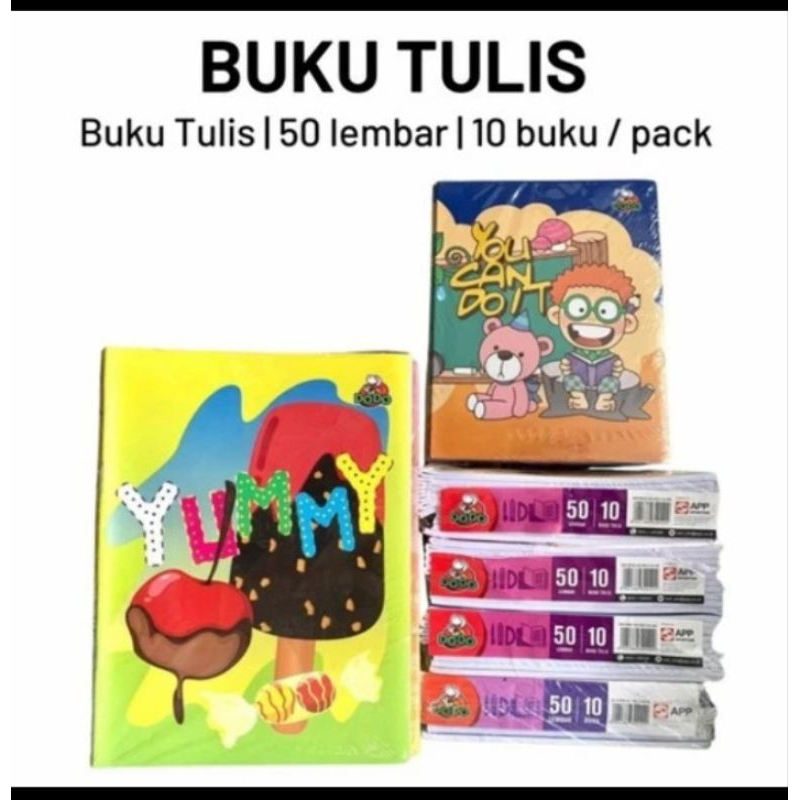 

[1 Bungkus] Buku Tulis Dodo 50 Lembar / Buku Tulis Murid Anak Sekolah Dodo 50 Lembar