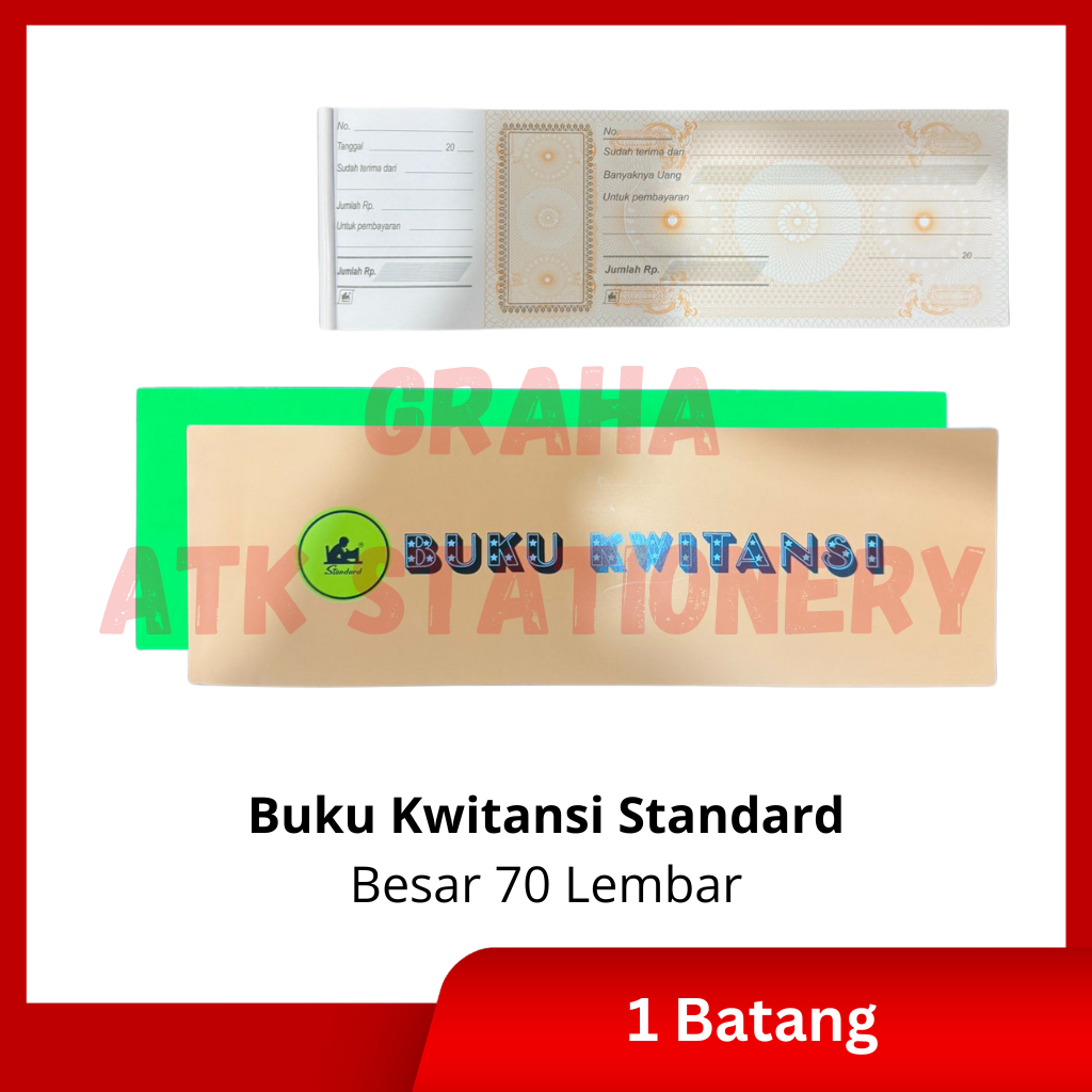 

[1 Pcs] Buku Kwitansi Standard 70 Lembar Besar / Buku Kuitansi Standard 70 Lembar Besar
