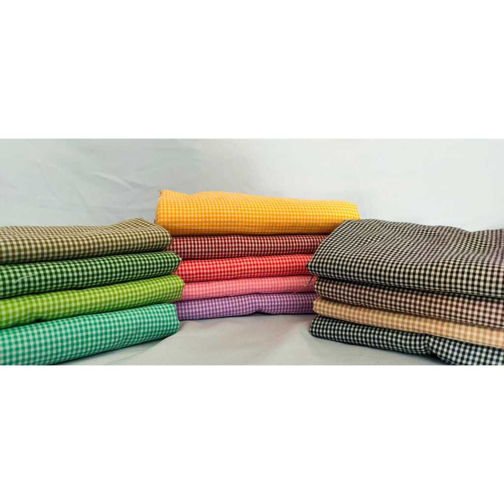 Bisa COD Harga Persetengah Meter, Kain Kotak Abadi 2 mm (04), kain kotak kotak meteran, kain meteran