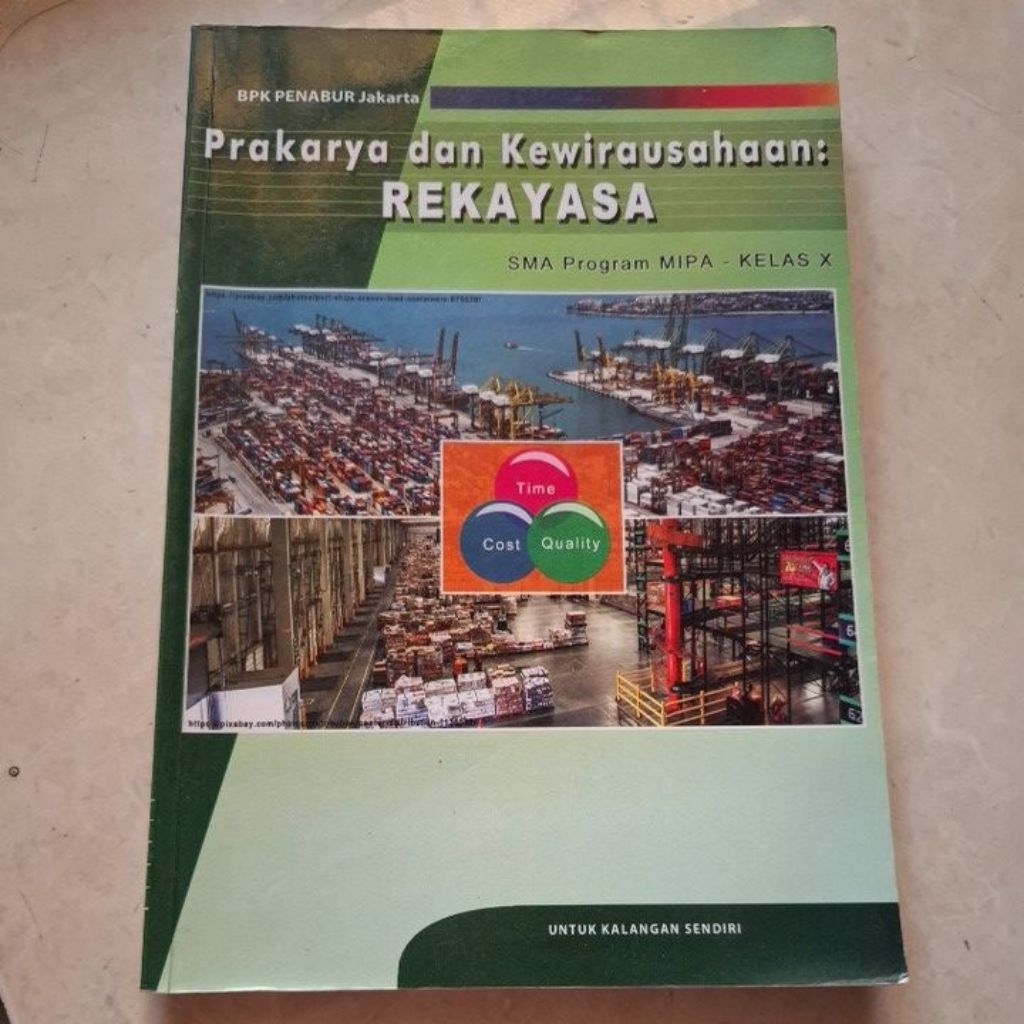 Buku Prakarya dan Kewirausahaan REKAYASA SMA X BPK Penabur Jakarta