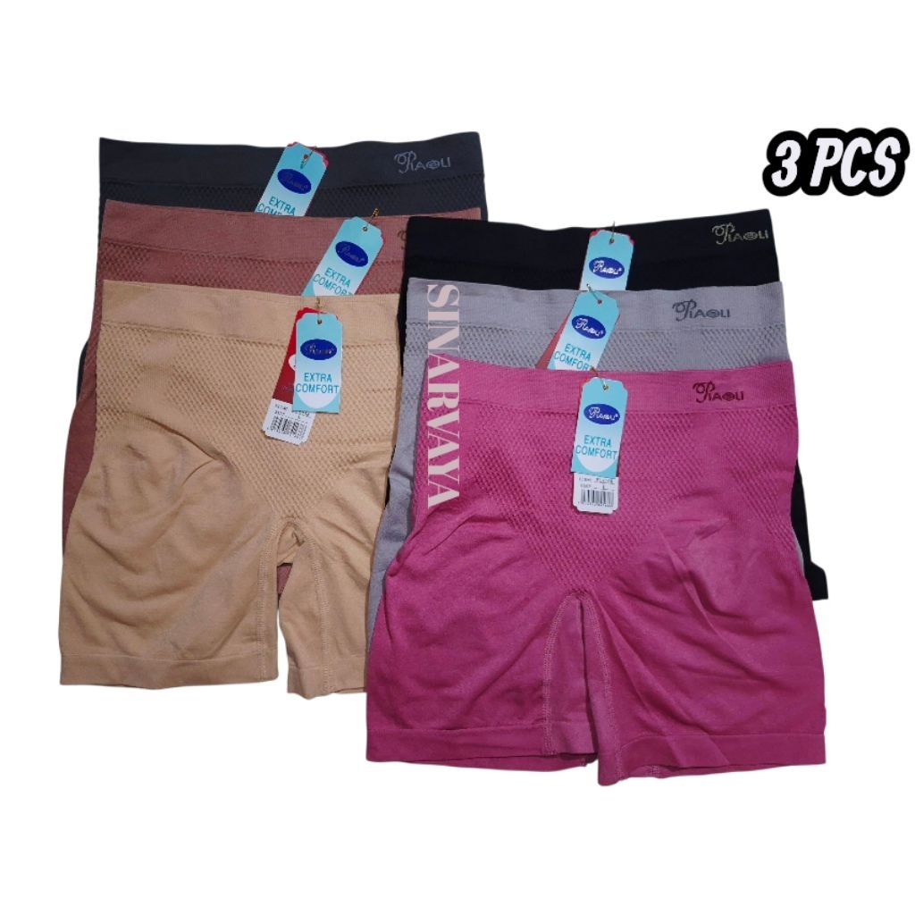 3 PCS SHORT WANITA PIAOLI / Celana Dalam Wanita Rajut Piaoli / DALAMAN WANITA DEWASA