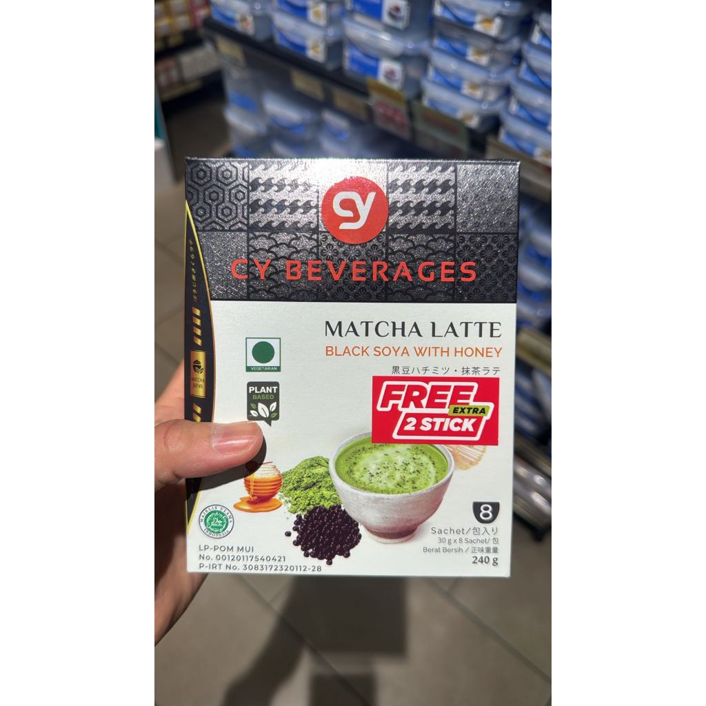 

CY Beverages Matcha Latte Black Soya With Honey