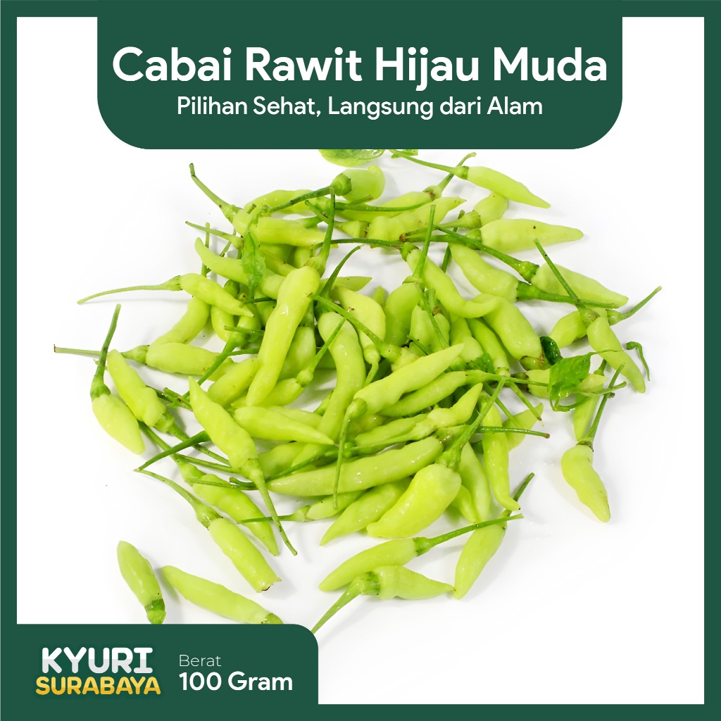 

Cabai Rawit Hijau Muda 100gr