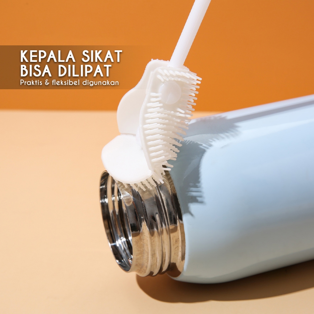 LAZY BEAR Sikat Pembersih Botol/Gelas Serbaguna S01 Cleaning Brush / Alat Pembersih Botol Multifungs
