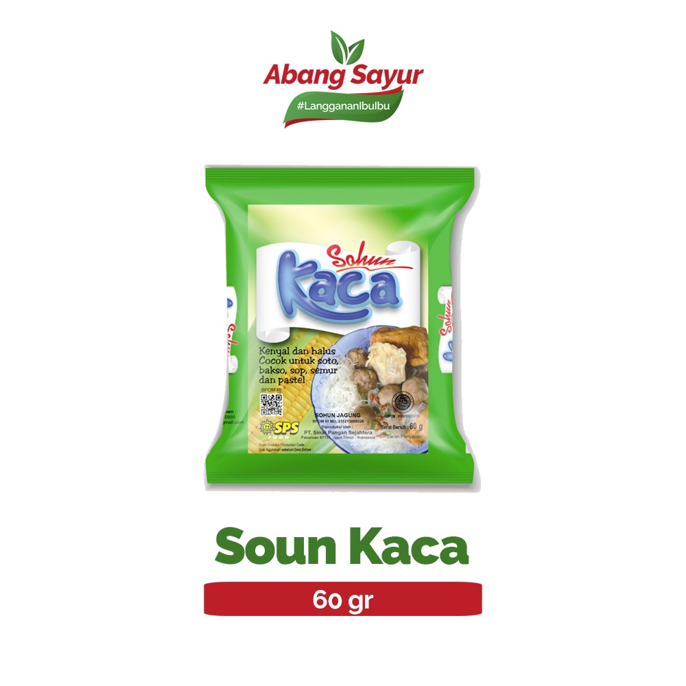 

Soun Kaca 60gr – Kenyal, Bening, Cocok Buat Segala Masakan