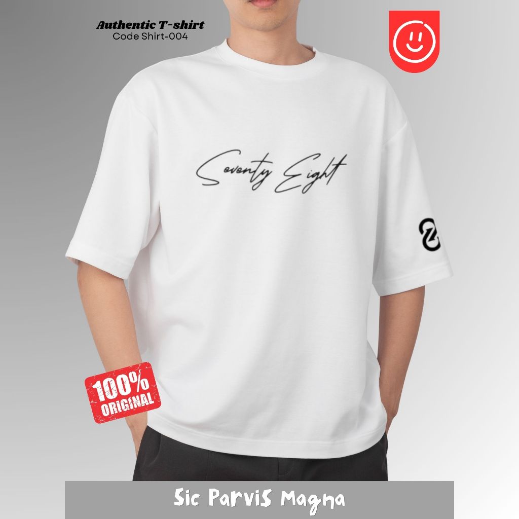 Baju Kaos Pria Distro Original 100% SEVENTYEIGHT | Baju Kaos Pria Greenlight  Tshirt Unisex Bisa COD