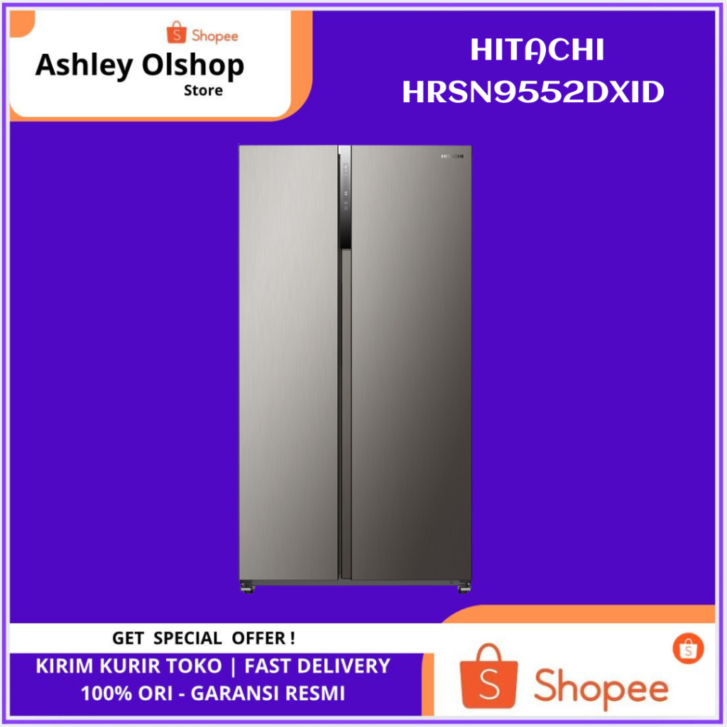 Kulkas Side by Side Hitachi Inverter 525L Hitachi HRSN9552DXID
