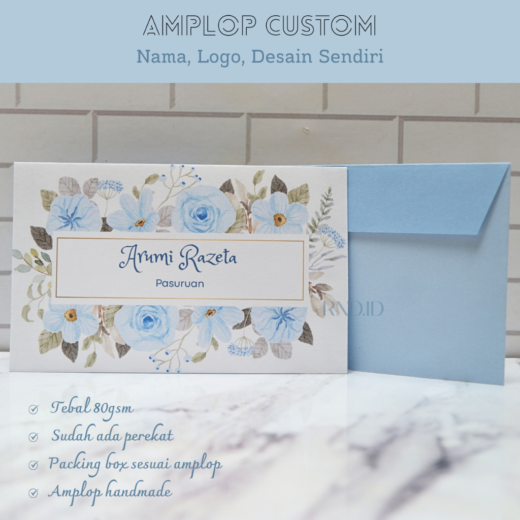 

Amplop Kondangan Murah isi 50 pcs Aesthetic #1 Custom Nama, Alamat, Logo, Desain Sendiri