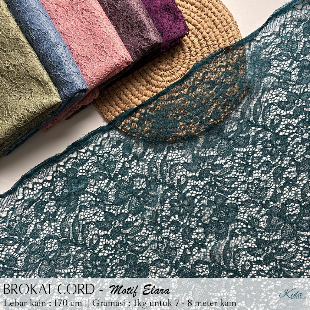 1/2 METER BROKAT CORD / BAHAN KEBAYA / BROKAT KEBAYA / BAHAN BAJU ADAT