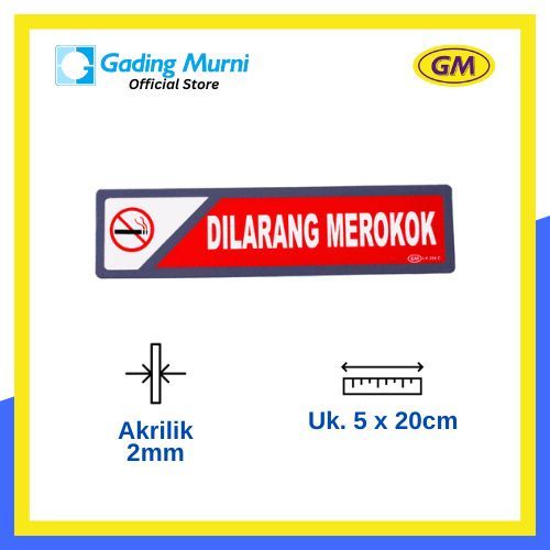 

GM LABEL DILARANG MEROKOK LK-206 KECIL WARNA
