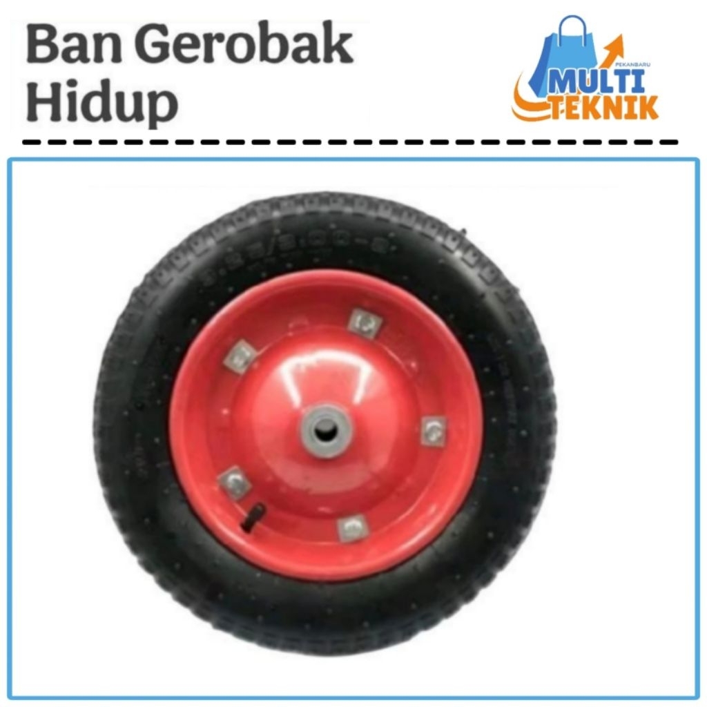 Ban Roda Hidup Karet Gerobak Dorong Pasir Angkong Arco