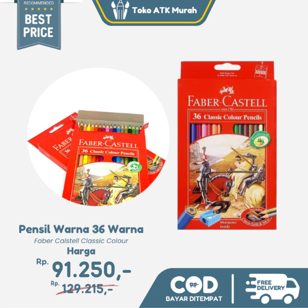 

Pensil Warna Faber-Castell 36 Classic Colour Pencils (#115856)