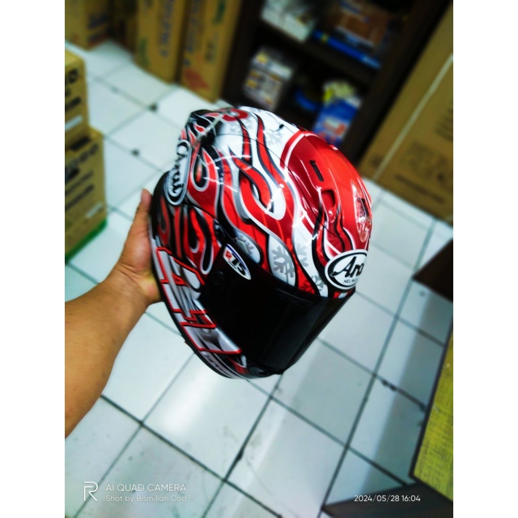 ARAI RX7X HAGA + PACKTALK BOLD