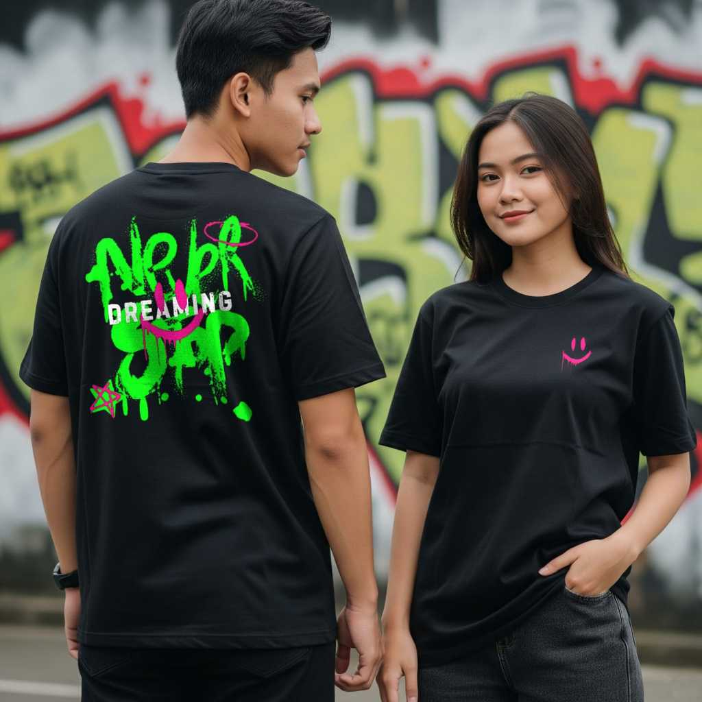 T shirt baju kaos distro pria reguler motif sablon tulisan keren nyaman dan keren di pake