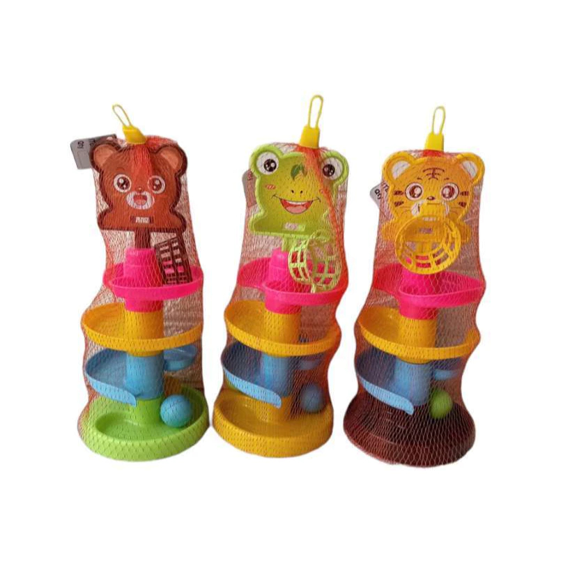 PREMIUM MS - Mainan Anak Rolling Ball 3 Susun / Mainan Anak Sliding Ball / Mainan Anak Bayi Bola