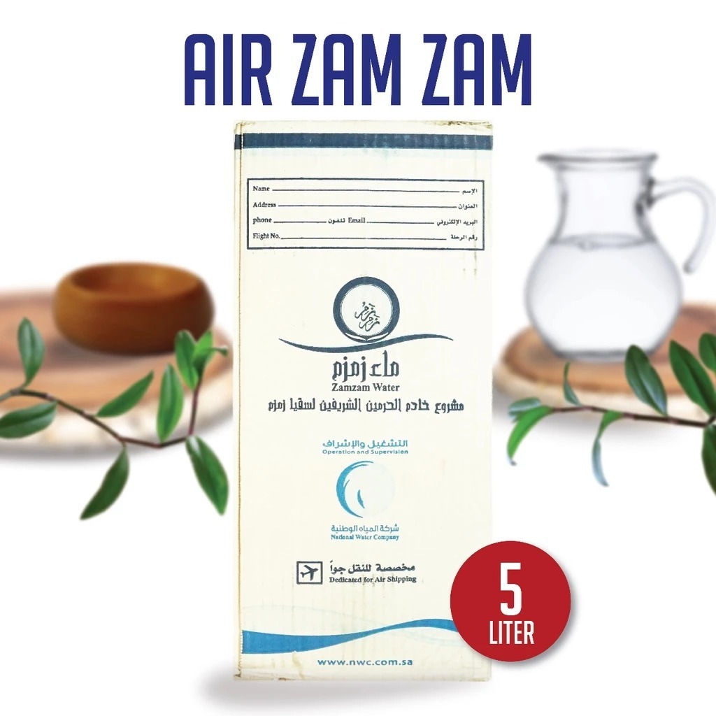 

Air Zamzam 5L Galon Asli Original Arab Saudi Oleh Oleh Haji dan Umroh