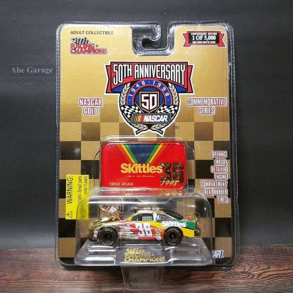 Racing Champions Nascar Gold Ernie Irvan Skittles Stockcar