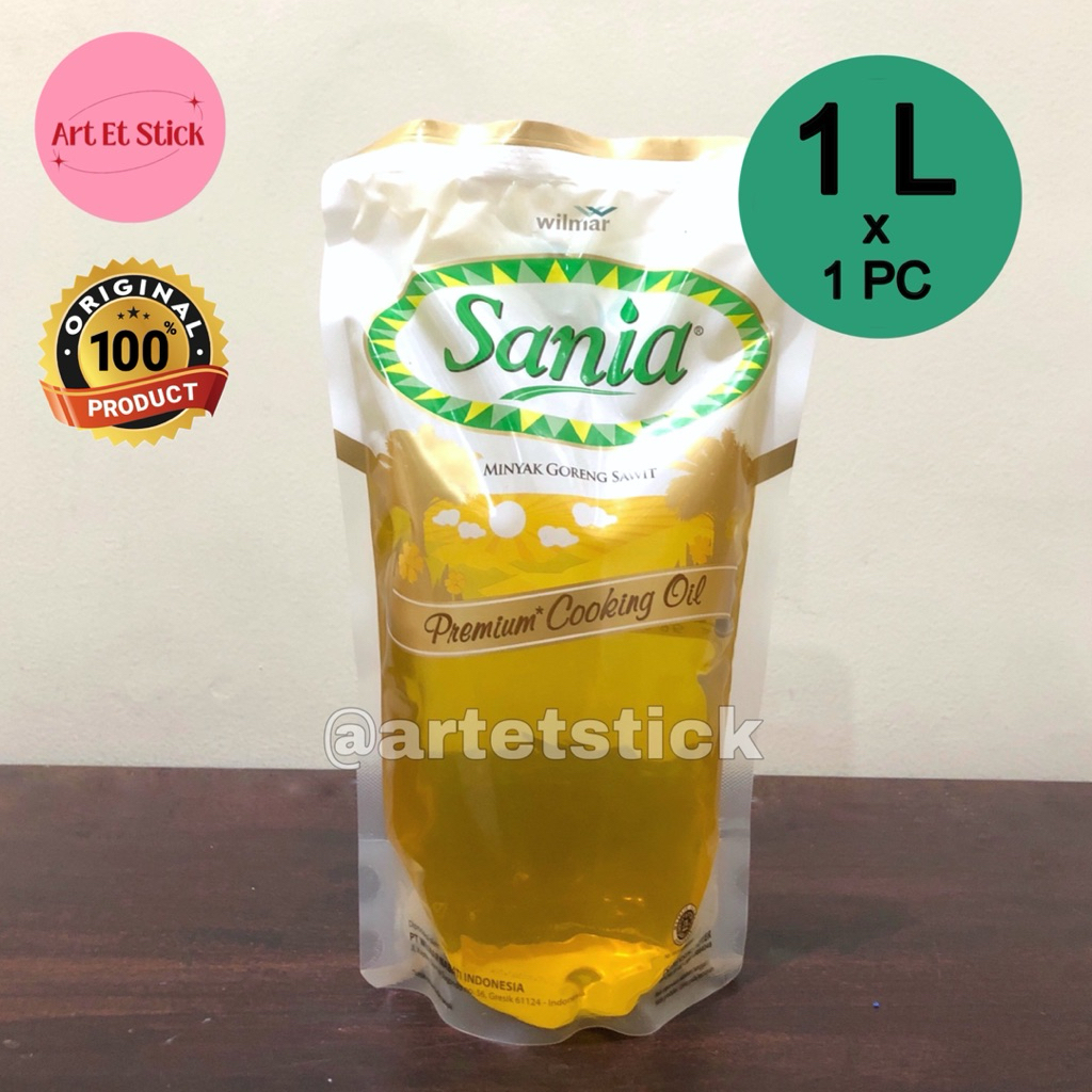 

Sania Minyak Goreng Sawit Premium 1 Liter Pouch