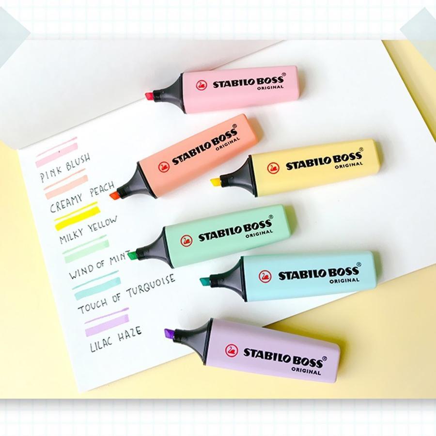 

Stabilo Set 6 Pcfs Boss Stabilo Pastel Edition Highlighter Marker and Pen Stationery Alat Tulis