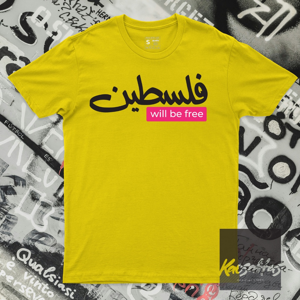 Kaos/Tshirt Distro Premium Original Katun 24s PALESTINA #Palestina002