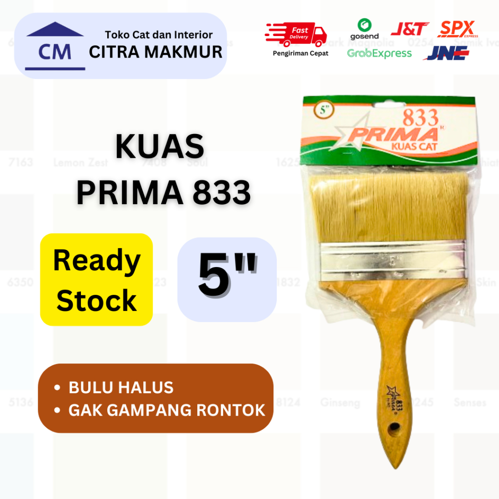 

Kuas Prima 833 Bulu Putih 5