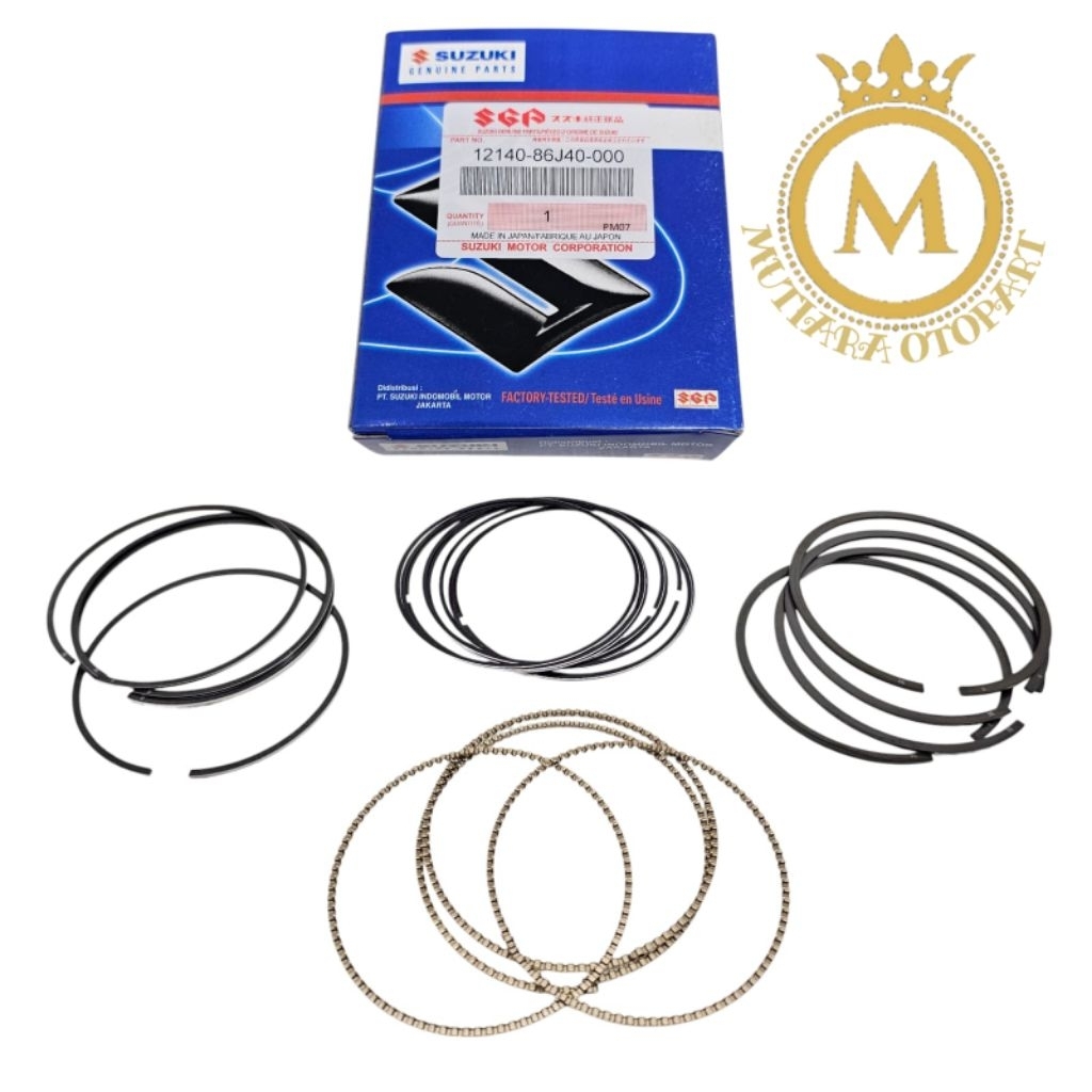 RING PISTON SET / SEHER ASLI SUZUKI ERTIGA R3 1.4 K14B 1400CC BERGARANSI ORIGINAL