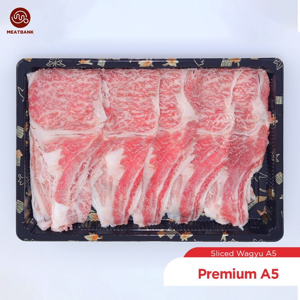 

MEATBANK JAPAN WAGYU A5 SLICE PREMIUM A5 Kobe Beef Shabu Teppanyaki Hotpot Steak
