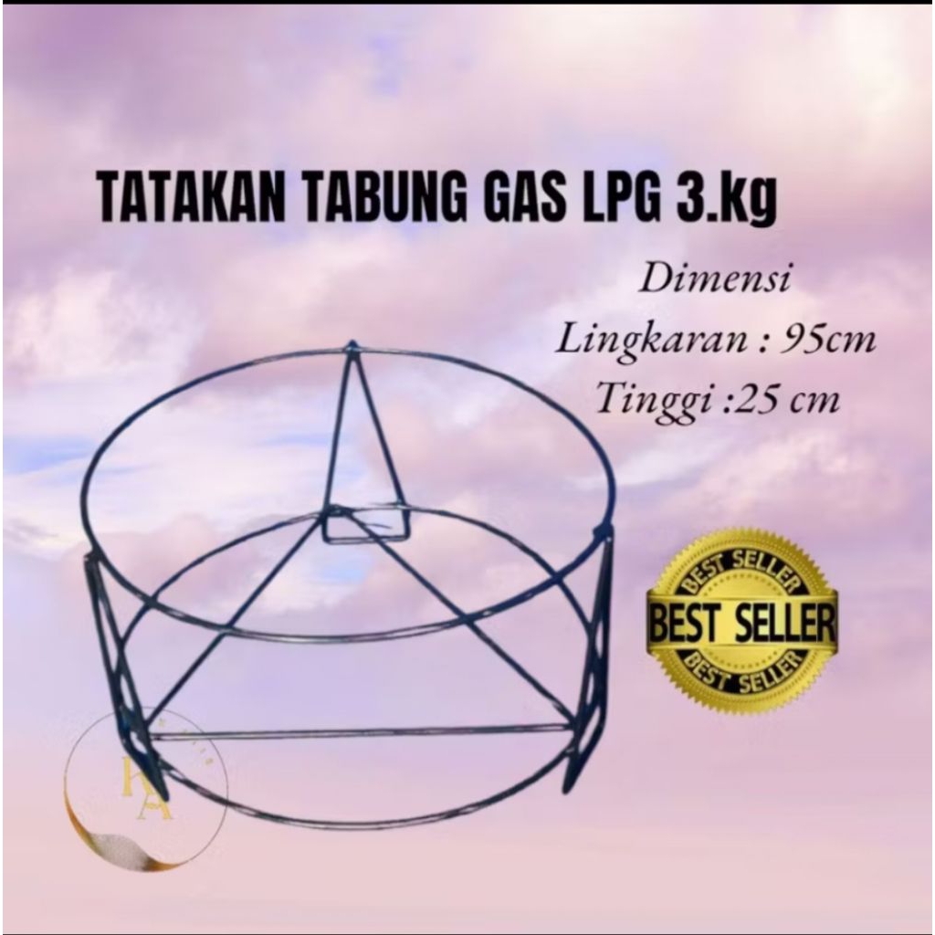 TATAKAN TABUNG GAS LPG/ RAK ELPIJI 3.KG/TATAKAN GAS ELPIJI