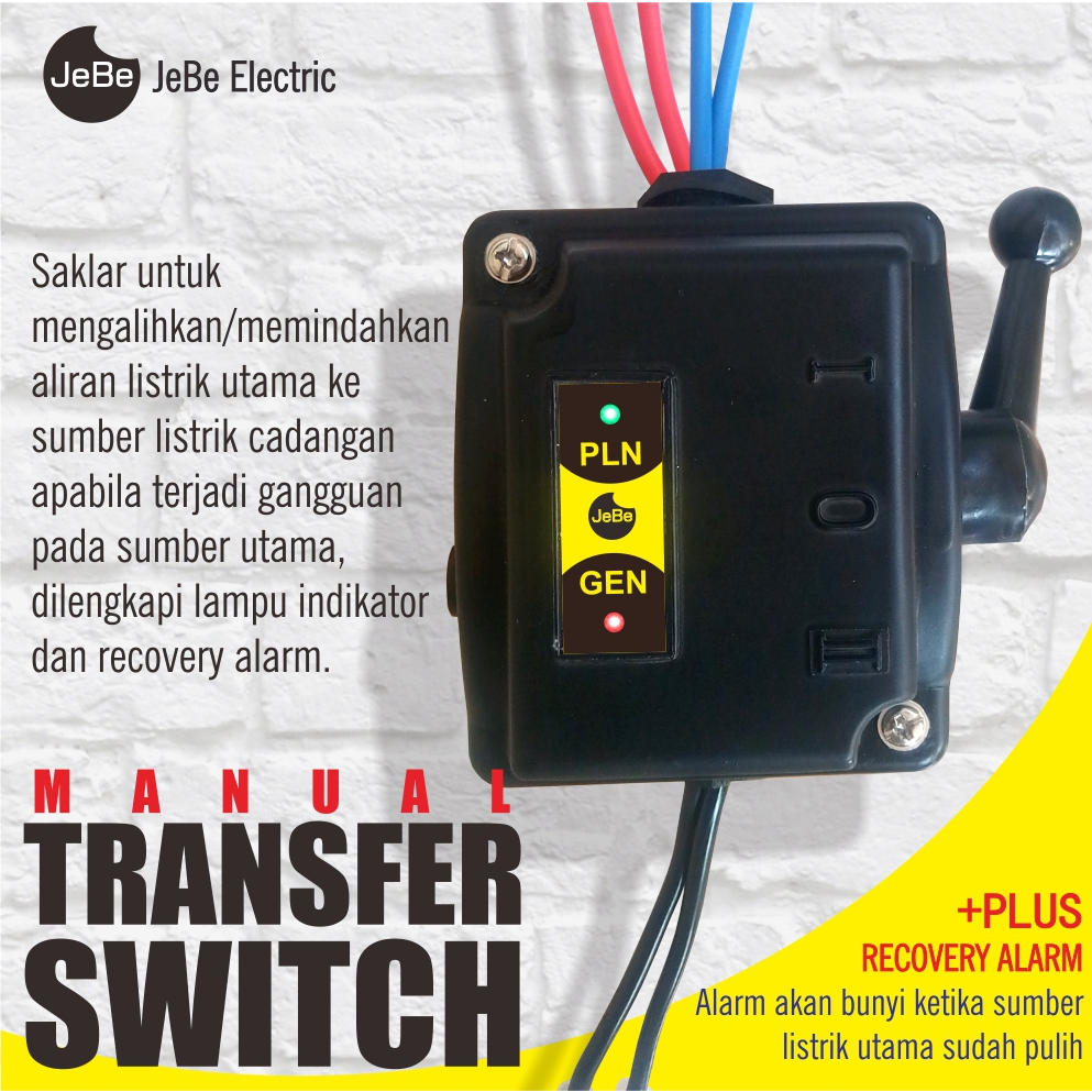 Saklar genset Manual transfer switch saklar pemindah listrik PLN ke Genset saklar genset